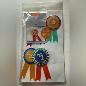 Gartner Studios Award and Recognition Ribbons, Gold & Silver Seals, 4 Count